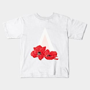 Floral Triangle Kids T-Shirt